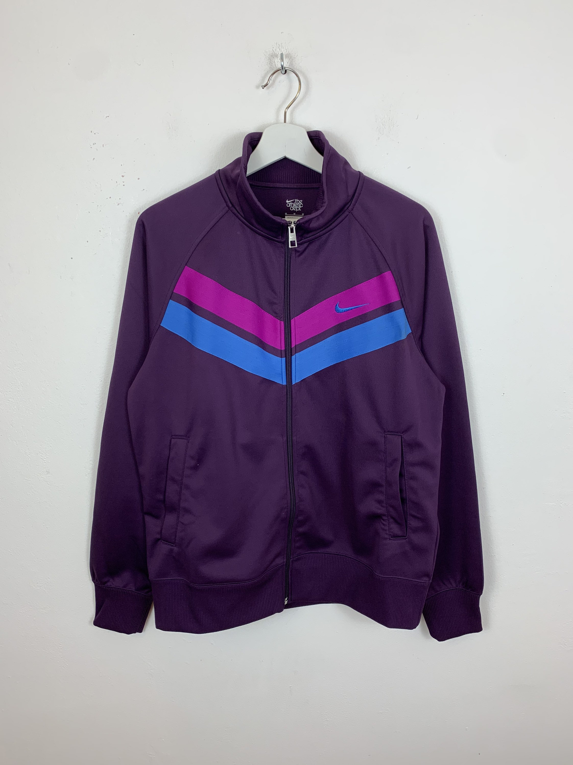 Image of Men's Nike The Athletic Dept Retro Style Track Jacket Purple Uk Size M Medium