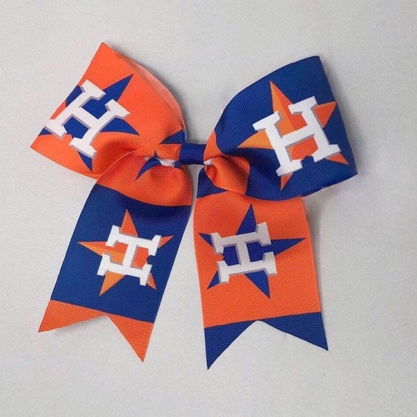 Houston Astros Baseball Hair Bow