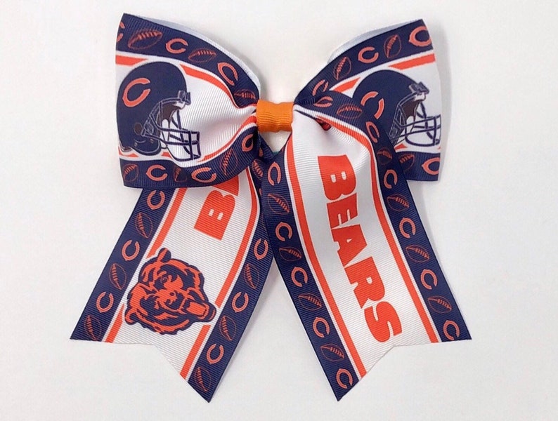 Chicago Bears Football Girls Hair Bow