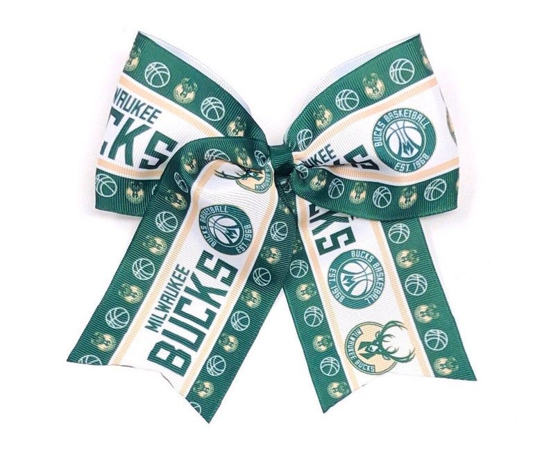 Milwaukee Bucks Hair Bow Girls Basketball