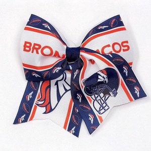 Broncos Girls Hair Bow