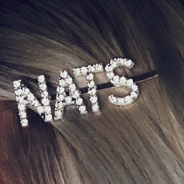 Washington Nationals Baseball Hair Clip Custom Words Bobby Pin Barrette with Rhinestone Crystal Sports