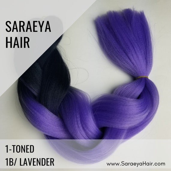 2 Tone Ombre 1b Lavender Ombre Colors Braiding Hair Single Etsy