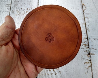 Leather Coasters - 4 pack - Handmade