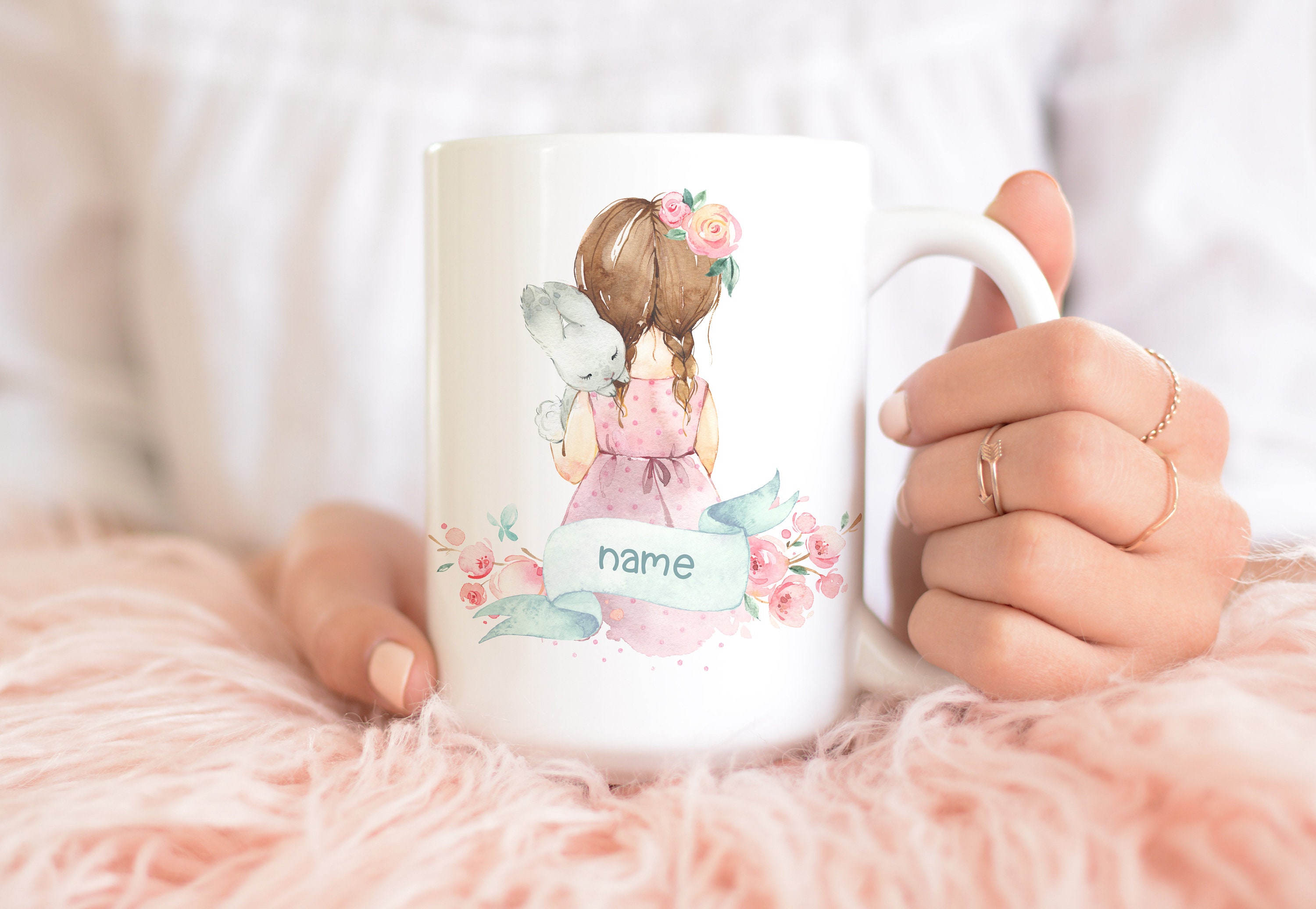 Personalized Mug Cute Mug 3 Handle Colors Choose a Etsy