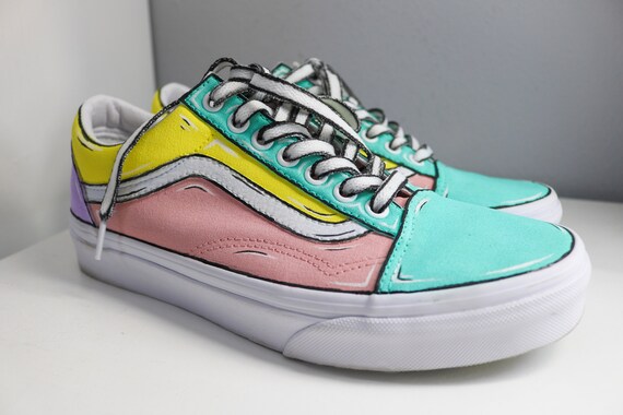 custom pastel vans