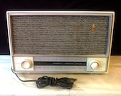 Mid-Century Tube AM FM Radio - Zenith L724 TableTop - Working, Great Sound, Very Clean - Free Shipping