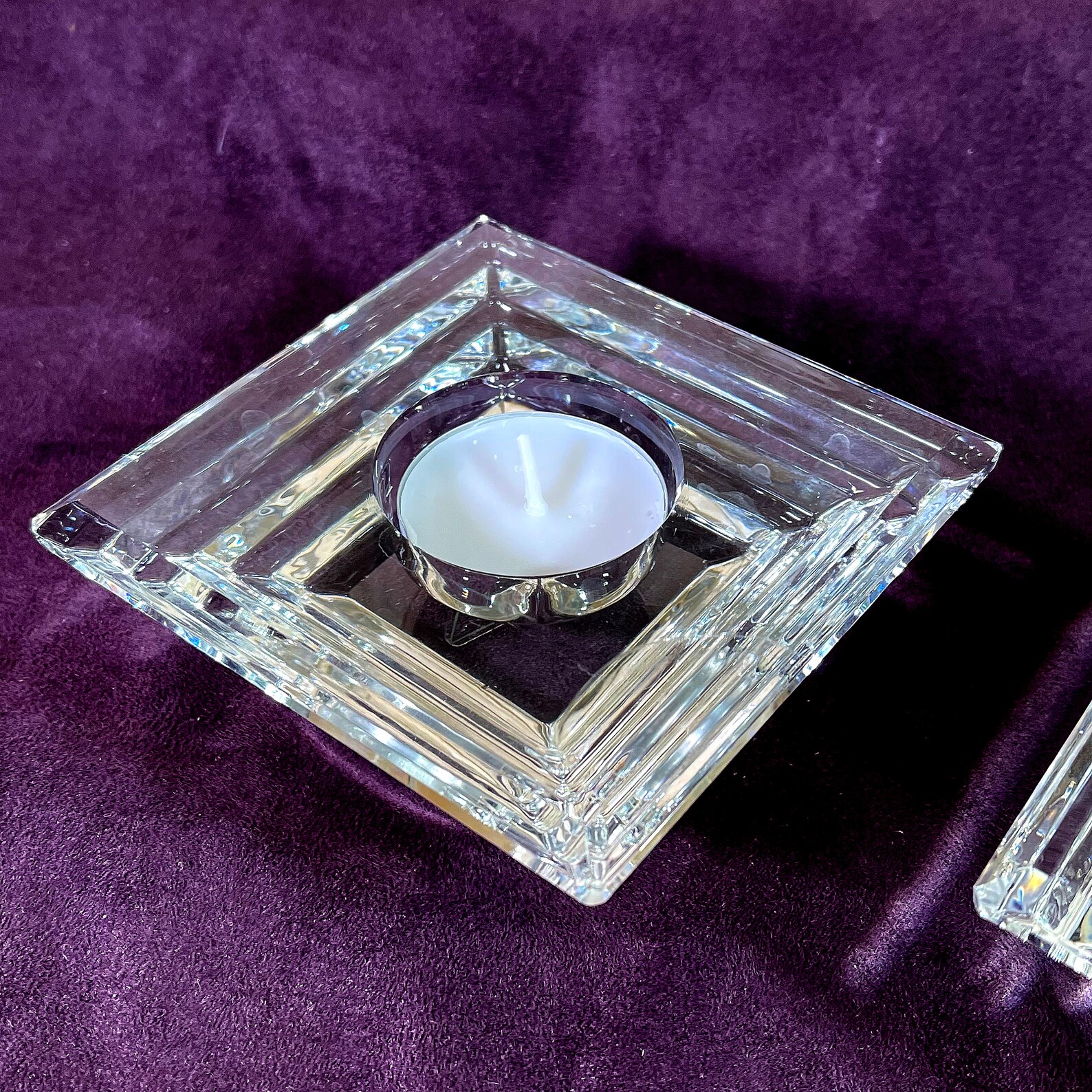 Vintage Shannon by Godinger Irish Crystal Votive Candle Etsy