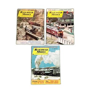 Lot of 3 Vintage Railroad Model Craftsman Magazine, 1974, Jan - March, Very Good