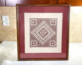 The American Quilt Series - quot Liberty quot - by Mary Rutherford 39 85, Patriotic Embossed Woodblock Print - Signed, Numbered, Framed Under Glass