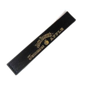 Tapete de barra Jack Daniel&#39;s Tennessee Apple, protector de riel de goma contra derrames