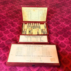 Vintage Bestfit Watchmaker Part Assortment No. 175, 88D, 400 - Hands, Crowns, Sleeves