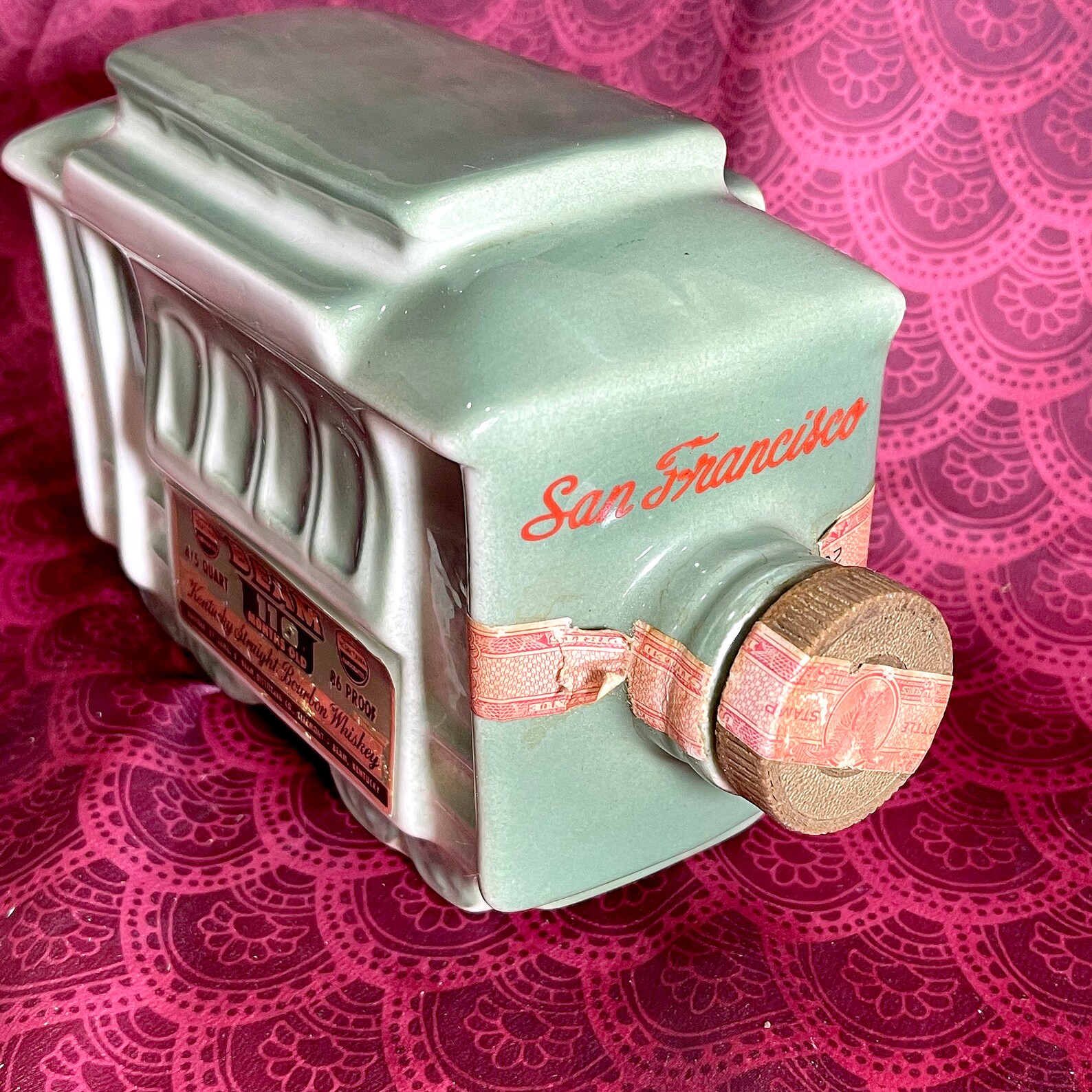 Vintage Jim Beam San Francisco Cable Car Decanter Very Good Etsy