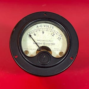 Antique Volt Meter - Etsy
