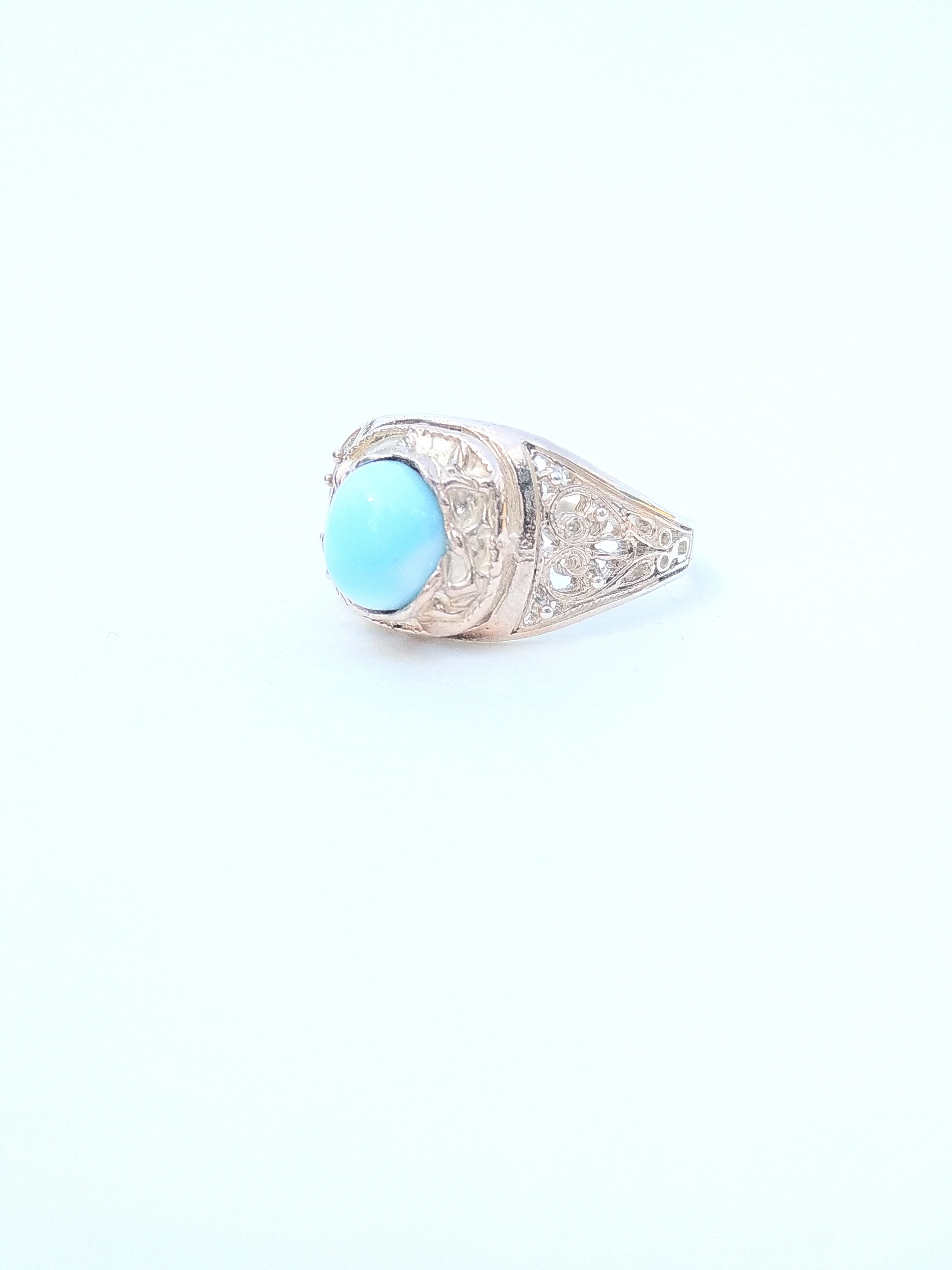 Mens larimar ring Etsy