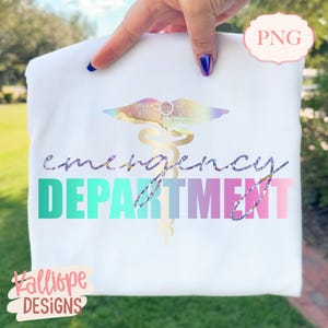 Emergency Department PNG, ER Nurse PNG, Emergency Room Nurse, Nurse Life Sublimation Design, Medical Worker Gift, Medical Clipart image 1