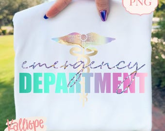Emergency Department PNG, ER Nurse PNG, Emergency Room Nurse, Nurse Life Sublimation Design, Medical Worker Gift, Medical Clipart