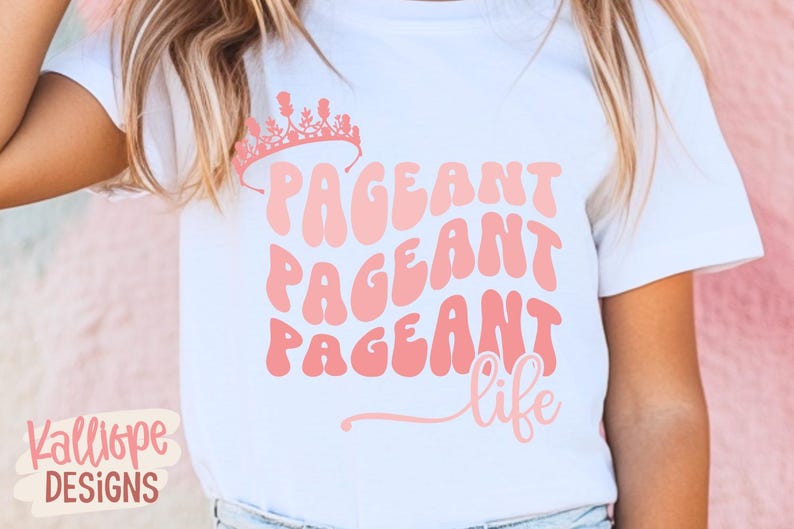 Retro Pageant Design Retro Pageant Life SVG: Tiara Crown Design (cricut, Silhouette, Png) - Etsy