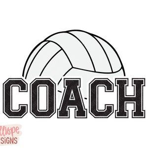 Volleyball Coach  SVG, Coach Shirt PNG, On the Court, Sports Design, Game Day, Volleyball SVG, Volleyball Clipart, T-Shirt Designs