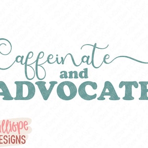 Cafeïne en advocaat SVG, retro neurodiversiteit svg, autisme acceptatie, autisme trots citaat, autisme bewustzijn, Cricut ontwerpen, silhouet