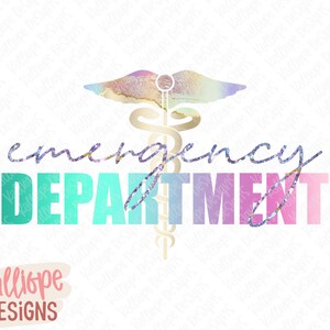 Emergency Department PNG, ER Nurse PNG, Emergency Room Nurse, Nurse Life Sublimation Design, Medical Worker Gift, Medical Clipart image 3