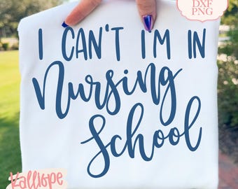 Citation infirmière drôle SVG, fichier coupe école d'infirmières, conception de chemise vie infirmière, infirmière infirmiere infirmière SVG, fichier Silhouette Cricut