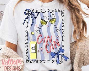 Cin Cin PNG - Diseño de camiseta italiana de verano - La Dolce Vita (Descarga digital)