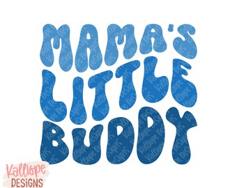 Mama's Little Buddy SVG: Projekt koszulki dla chłopca (pobranie cyfrowe)