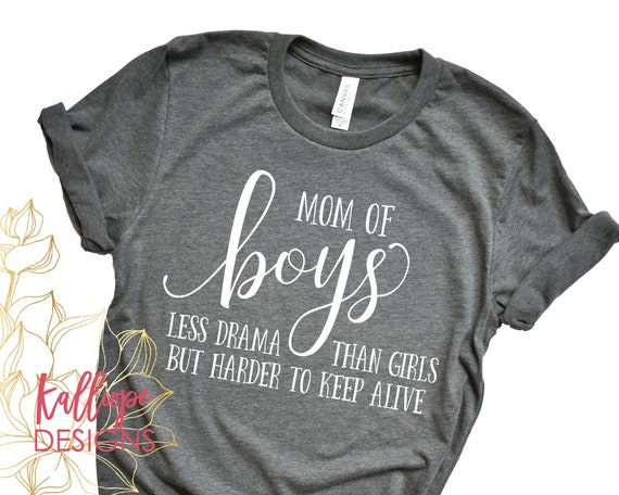 Download Svg Files Mom Of Boys Svg Mom Shirt Svg Boy Mom Svg Etsy