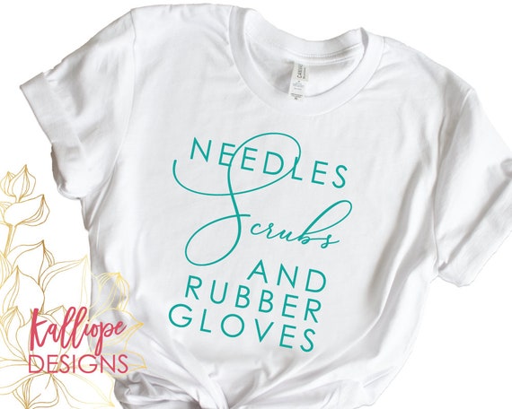 SVG Files Needles Scrubs and Rubber Gloves svg Nurse svg | Etsy