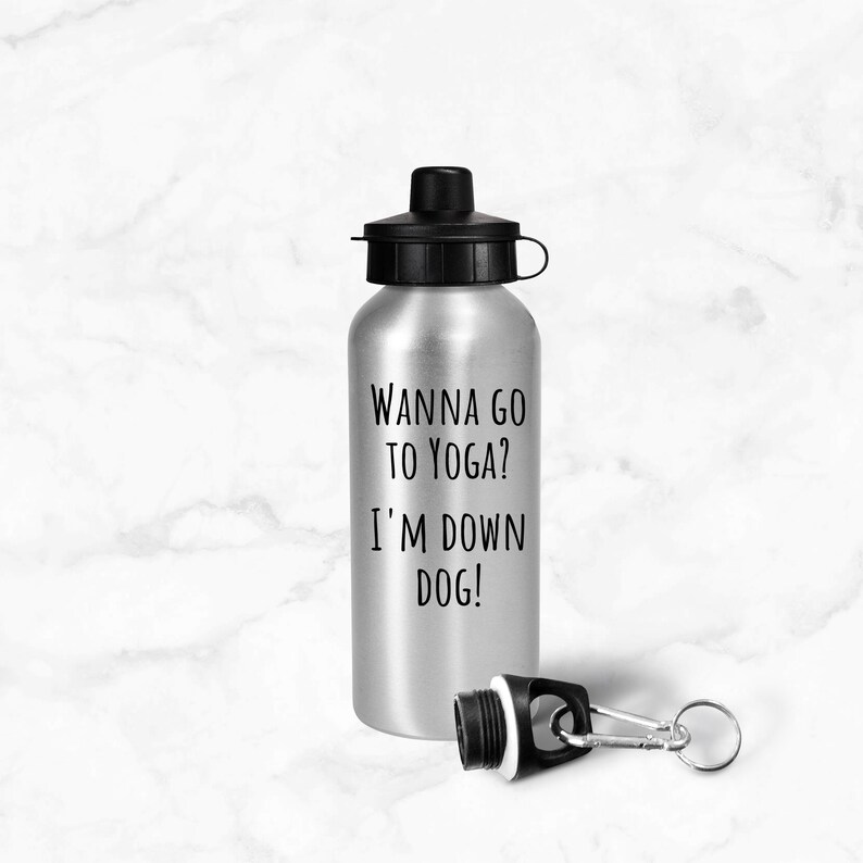 Corny Yoga Joke Birthday or Christmas Gift Idea For Workout or Walking Super Cute Funny Yoga Water Bottle For Him or Her