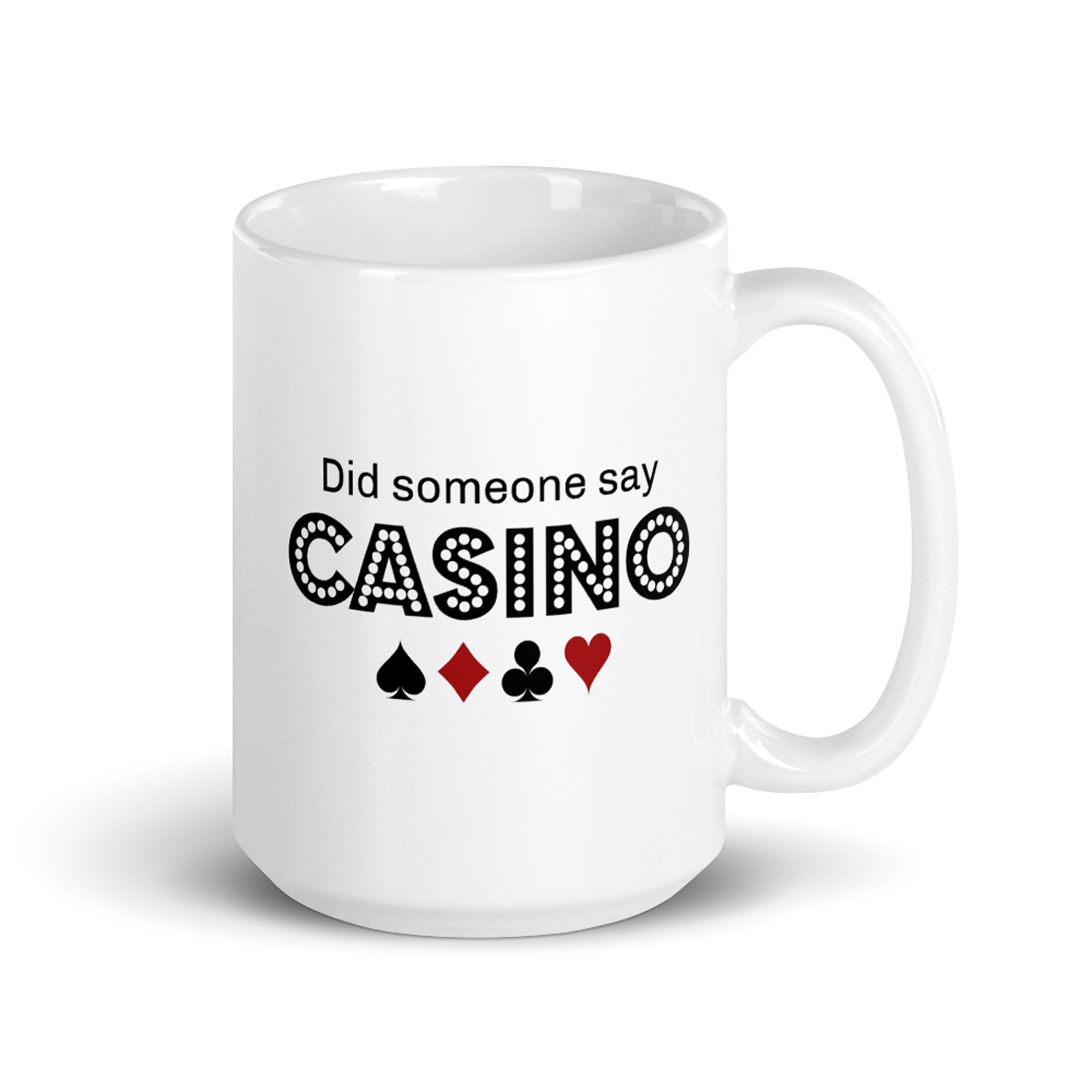 Casino Lovers Coffee Mug Gift For Gamblers Gambling Seniors Etsy