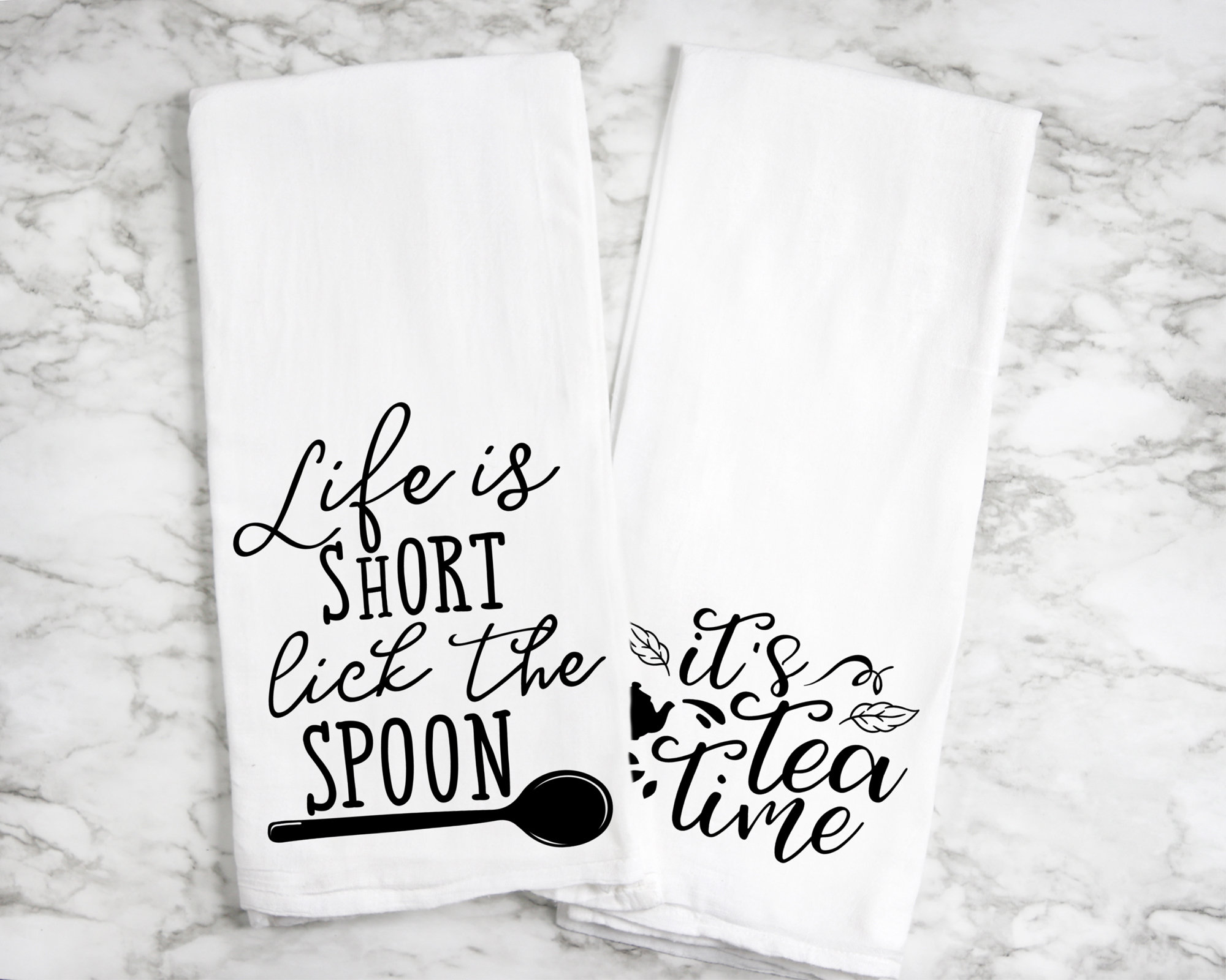 Cotton Tea Towels Cute Sayings for the Kitchen Dish Towels Etsy