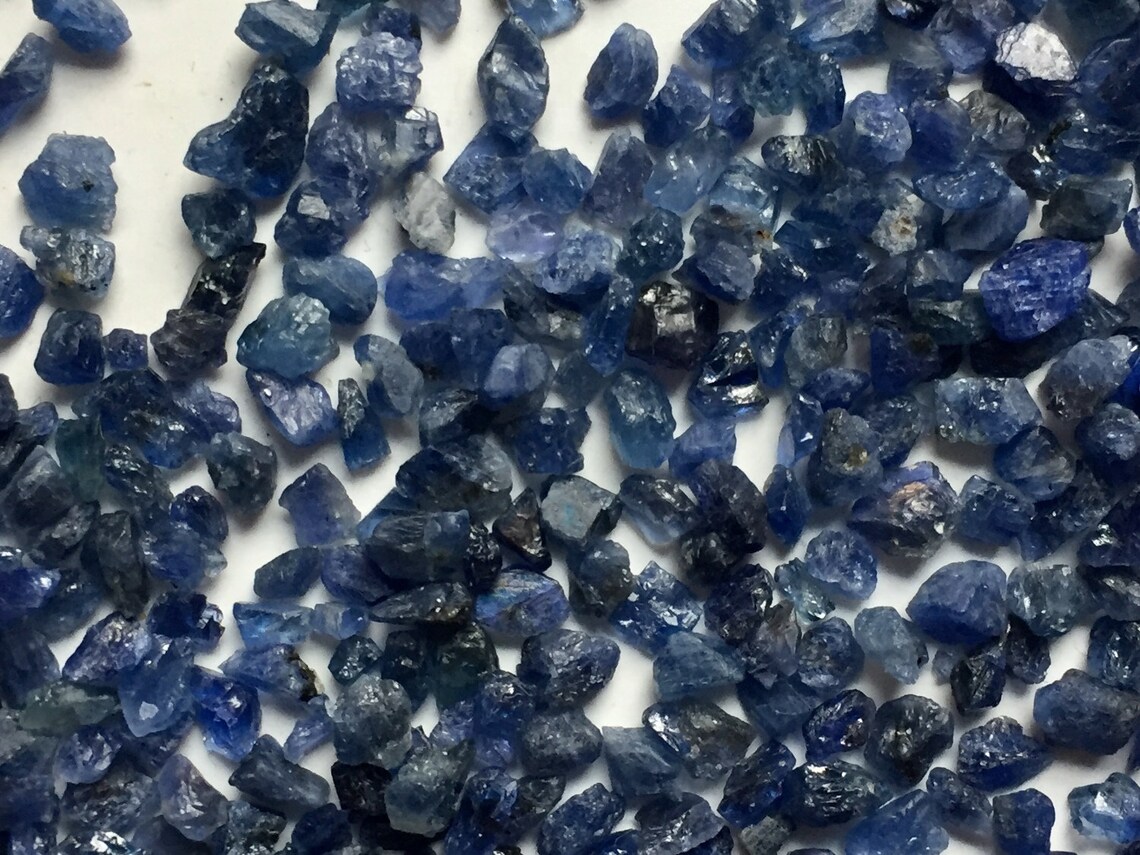 Gems For Jewels Blauer Saphir Roh - 10-12mm Natürliche Saphire Für Schmuck & Sammlung (5-10 Stück)