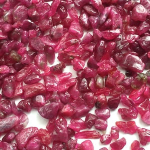 Ruby Rough Red small size Ruby Rough Gemstone African Ruby Rough Raw 2 to 5mm mix size ruby July birthstone raw Ruby Crystals ruby rough