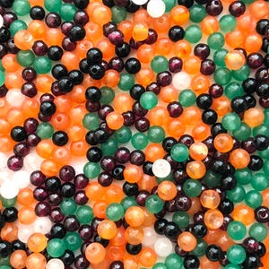 Natural  Gemstone ball , Garnet , Amethyst ,  Caroline 4 to 6 mm Mix stone ball Loose Wholesale Lot ball Beads For Necklace & Jewelry Making