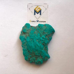 Natural Arizona Turquoise Rough Gemstone , Crystal 83 Carat Raw Arizona Turquoise Turquoise Rough December Birthstone