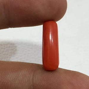 Natural Red Coral Gemstone Loose Coral Beads Healing Crystal Mediterranean Coral Jewelry Making 6.40 crt