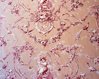 Toile de Jouy French country style fabric upholstery fabric