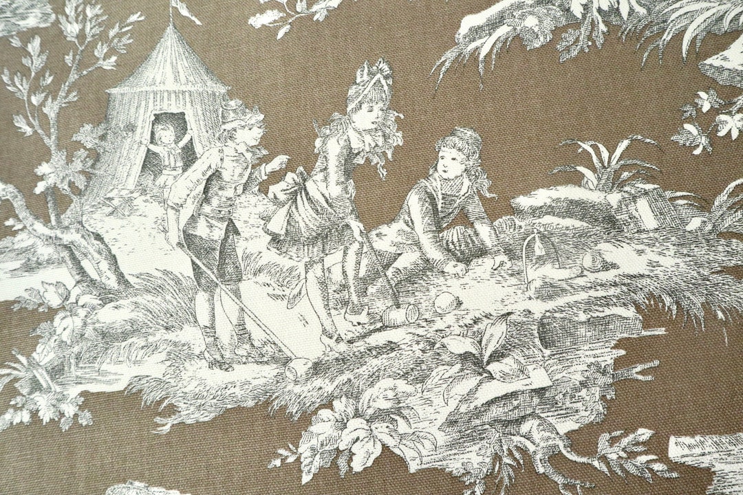 Toile De Jouy Fabric French Country Style Upholstery Fabric - Etsy