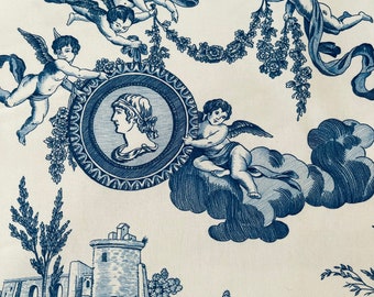Toile De Jouy French Country Style Fabric Upholstery Fabric - Etsy