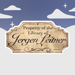 Library of Jurgen Leitner Book Sticker