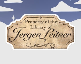 Library of Jurgen Leitner Book Sticker