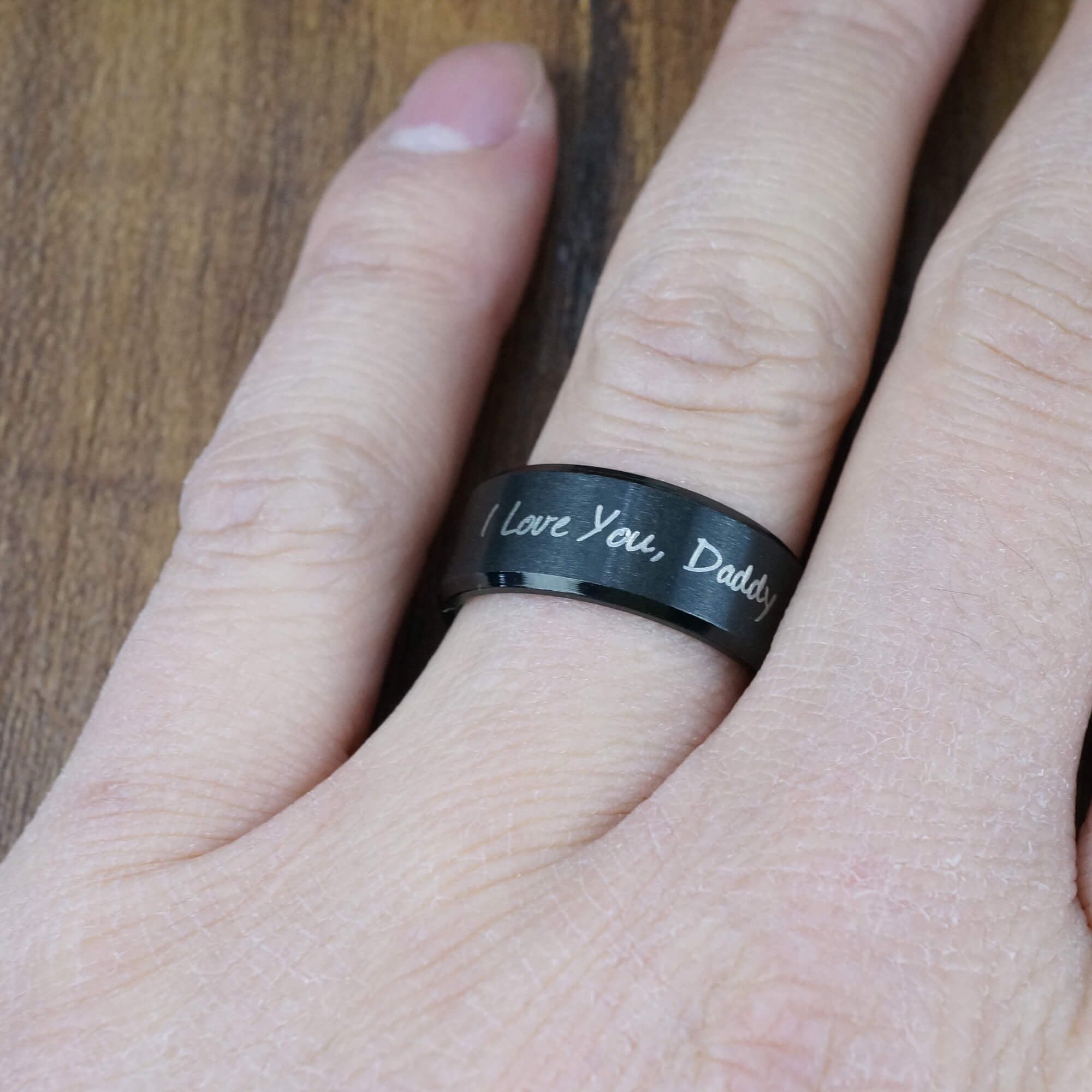 Mens Promise Ring Engraved Inside Etsy