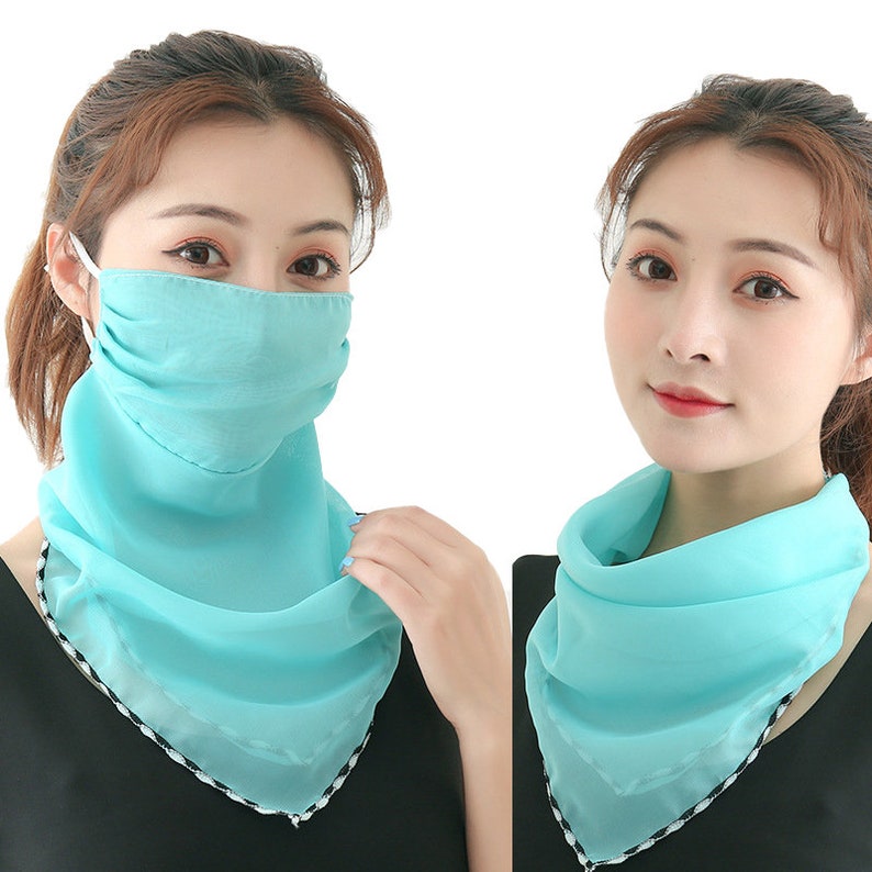 Face Mask Scarf for Women Neck Gaiter Face Mask with Ear Etsy