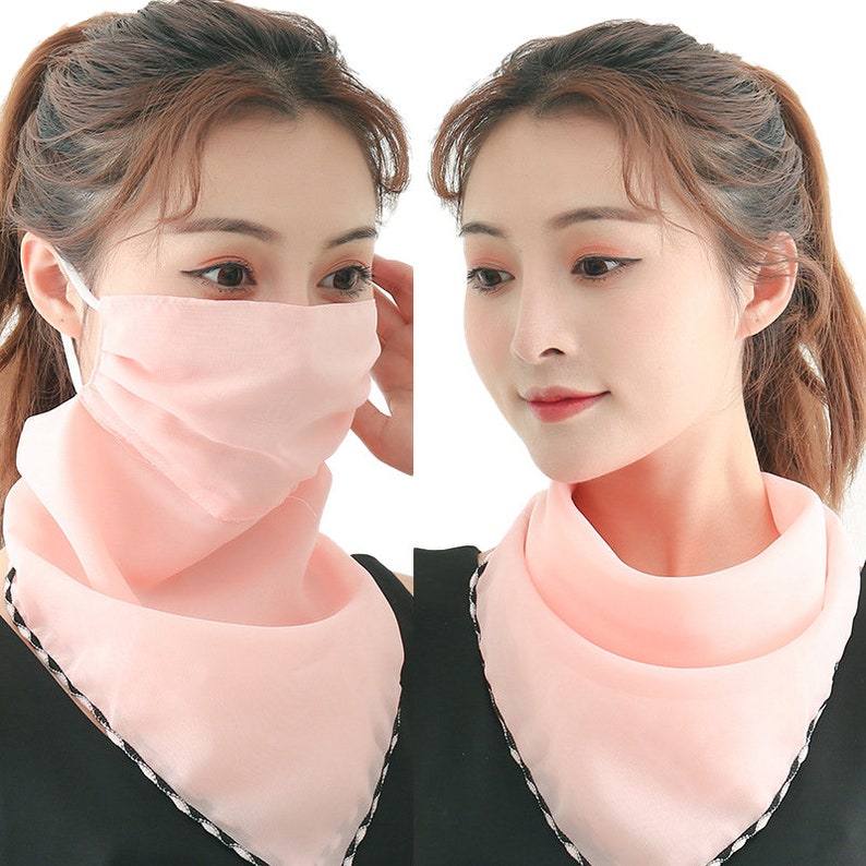 Face Mask Scarf for Women Neck Gaiter Face Mask with Ear Etsy