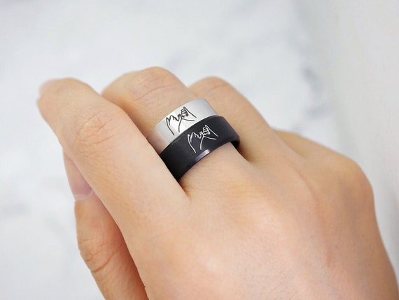 Pinky Promise Rings for Him and Her Pinky Swear Rings for Couple