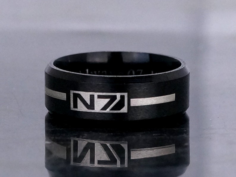 Custom Video Game Ring Mass Effect Ring N7 Combat Suit Etsy