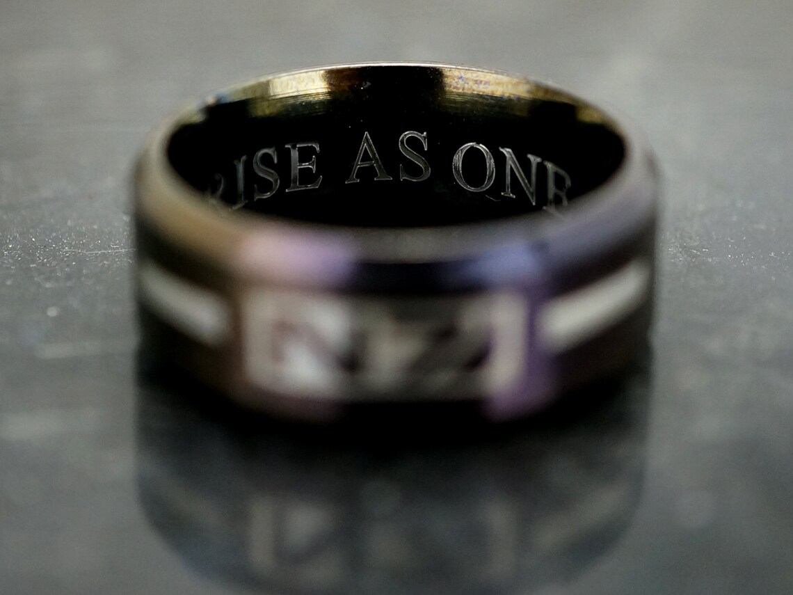 Custom Video Game Ring Mass Effect Ring N7 Combat Suit Etsy