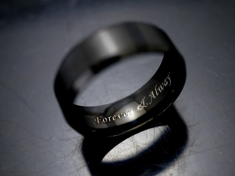 Mens Promise Ring Engraved Inside Etsy